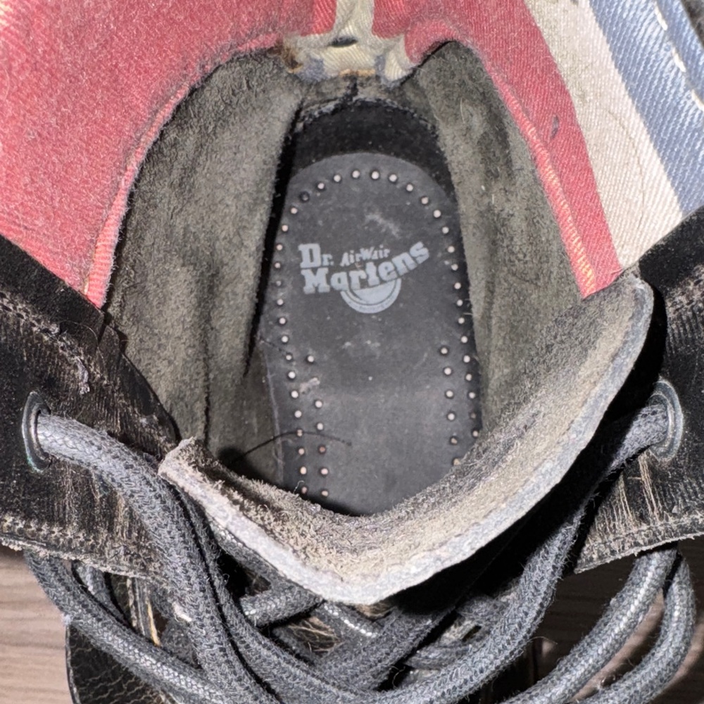 Dr. Martens Charcoal Leather Lace Up Boots - Picture 2 of 10